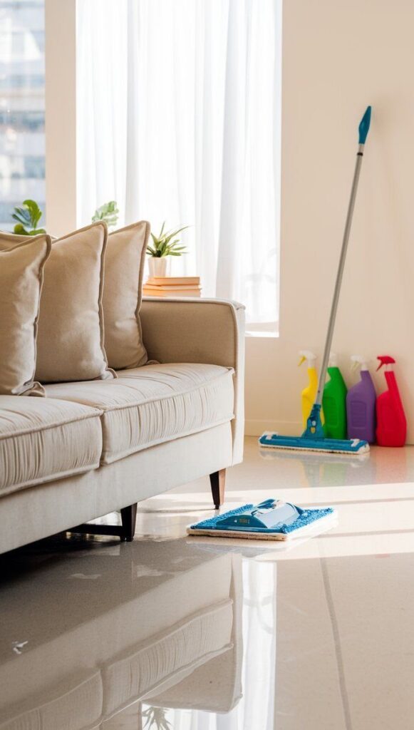 Professionally cleaned services