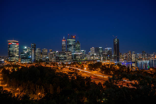 City of perth, cities of australia, perth at night, perth skyline, elizabeth quay