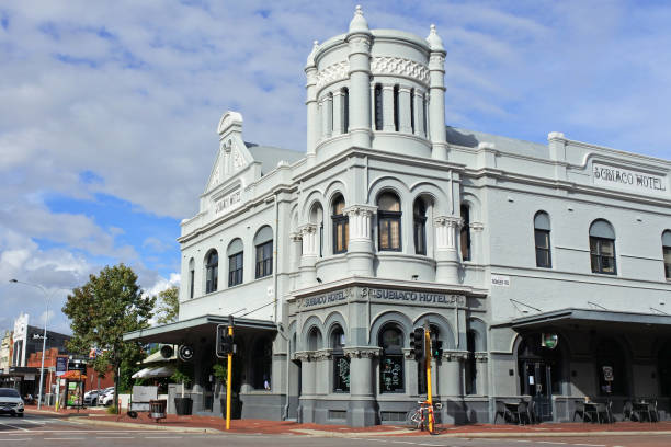 Perth, Wa -Subiaco Hotel exterior building. It is an historic hotel dates back to the state's gold rushes era of the 1890s in Subiaco Hotel in Perth, Western Australia.