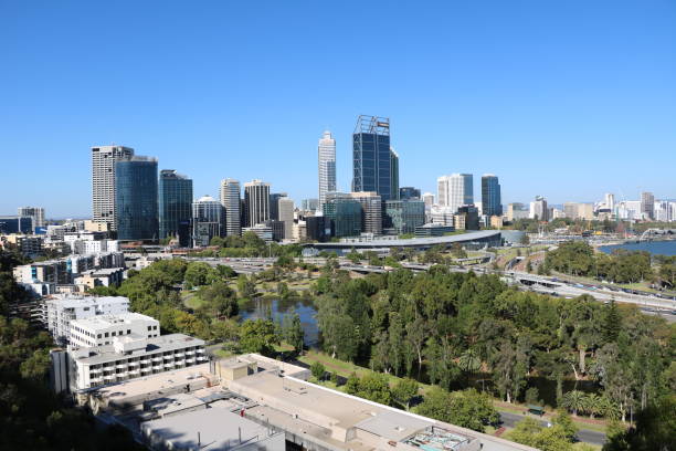 Skyline of Perth in Western Australia