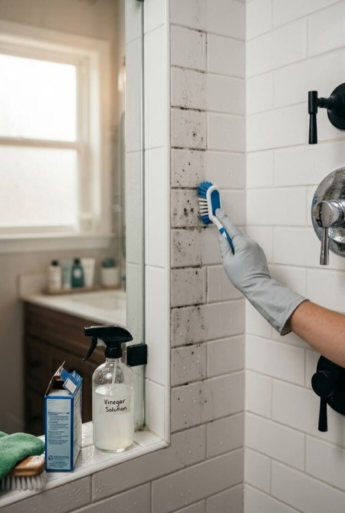 A cleaner cleaning with cleaning equipments
