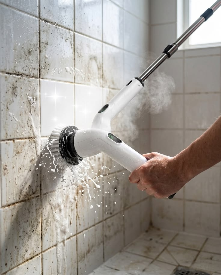 Expert using Cleaning Equipment