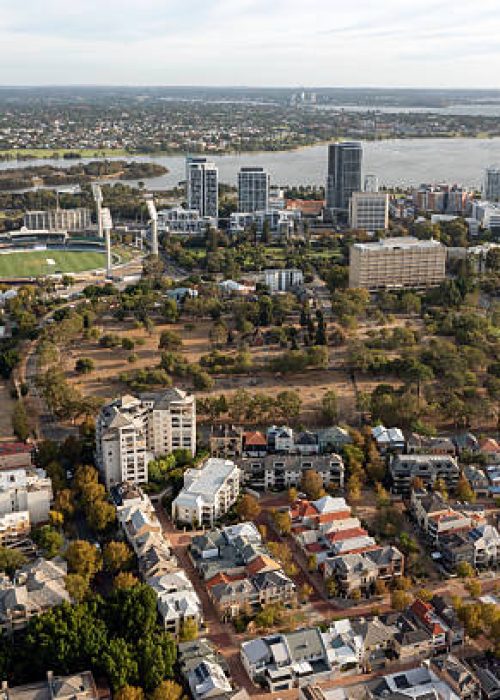 Aerial View of Booragoon, Western Australia, Australia