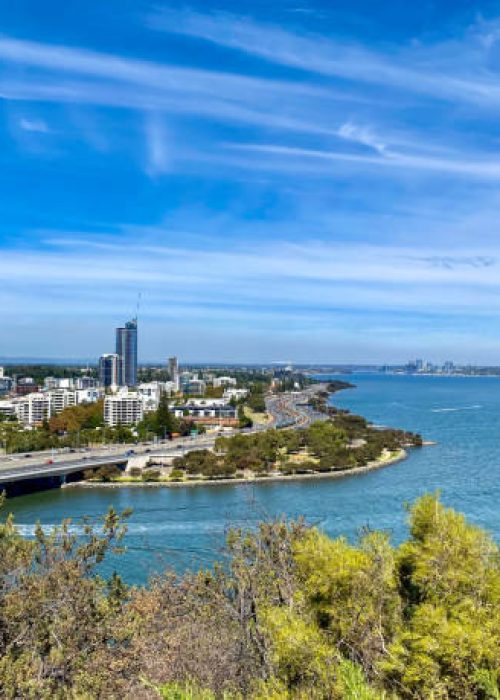 Beautiful Perth city on a sunny day