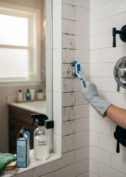 A cleaner cleaning with cleaning equipments