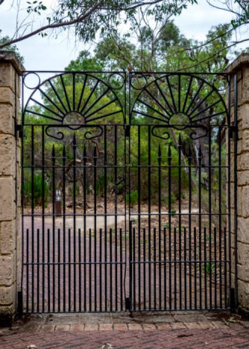 Forged metal artistic fences and gates, Yanchep National park